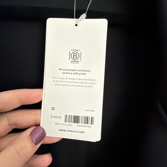 Athleta Eastbound Blazer Black Size 22 NWT Sustainable - Picture 3 of 4